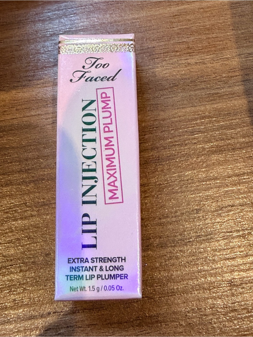 NWT Too Faced Lip Injection Maximum Plump Lip Plumper Extra Strength Mini 0.05oz